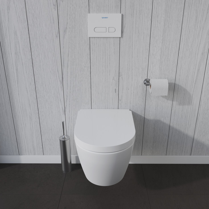 Duravit Me by Starck vägghängd toalett, utan spolkant, rengöringsvänlig, matt vit