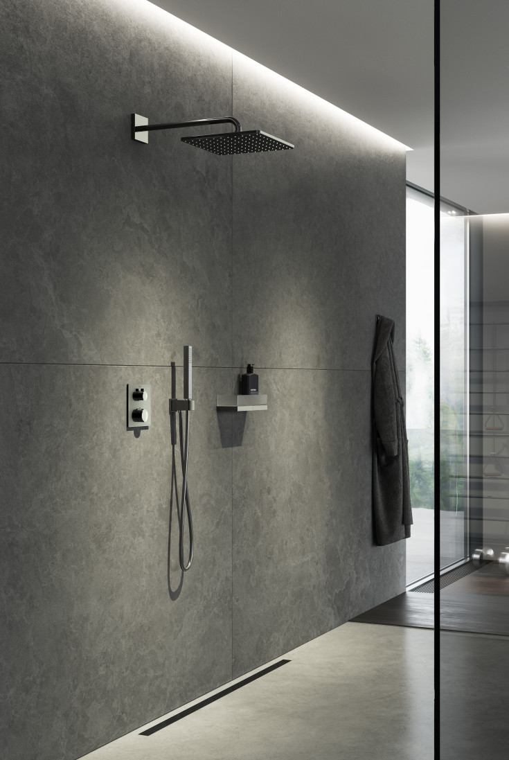 Grohe Grohtherm Cube dusjsett, vannbesparende, krom