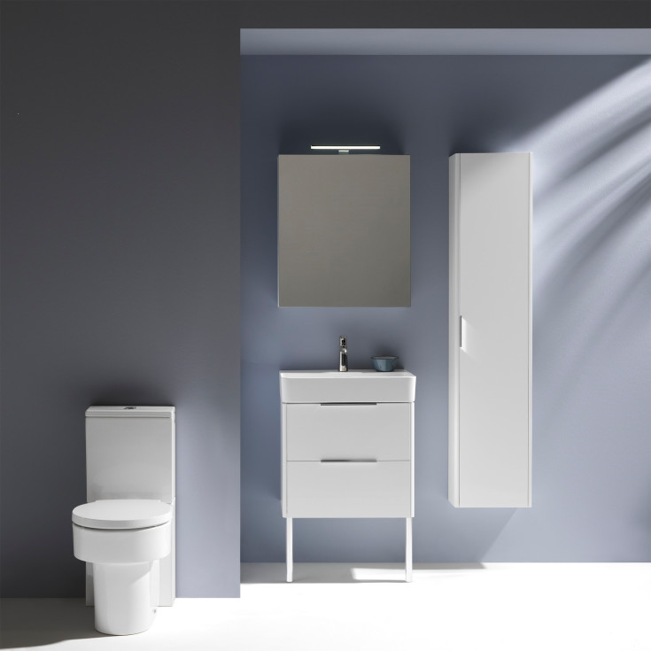 Laufen Base højskab, 35x165 cm, højre, hvid højglans