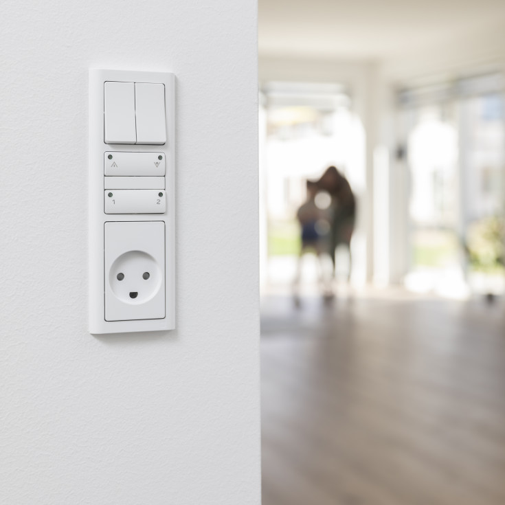 LK Fuga Soft 63 ramme, 3,5 modul, hvid