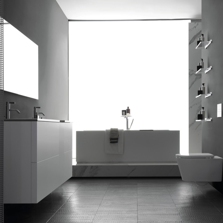 Kartell Laufen Shelfish hylde, 45x15,5 cm, transparent