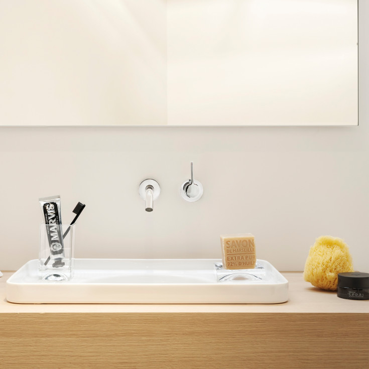Kartell Laufen Boxy tannbørsteholder, transparent