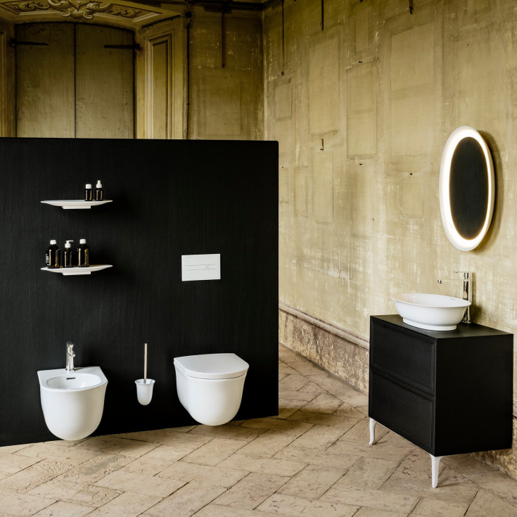 Laufen The New Classic hylle, 42x16 cm, matt hvit