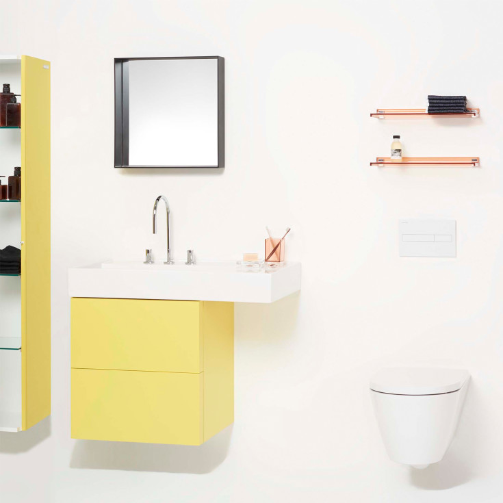 Kartell Laufen væghængt toilet, uden skyllekant, mat hvid