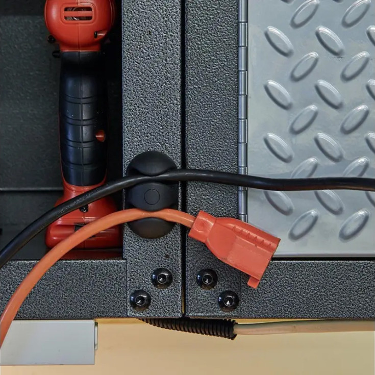 Bluelounge Cabledrop ledningeholder , sort, 2 stk.