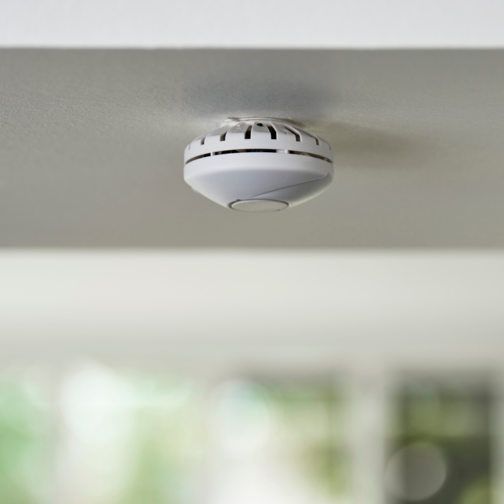 Foss Life Bluu Circle 10+ røgalarm, batteri, hvid