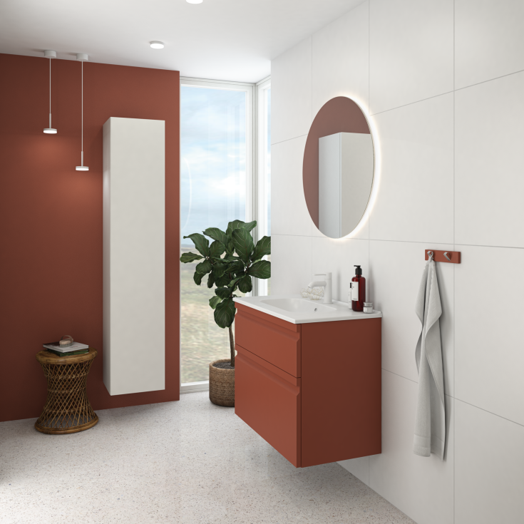 Dansani Kantate håndvask, 81x45,5 cm, hvid