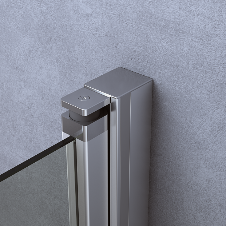 Dansani Match forlengelsesprofil, dusjdør, satin