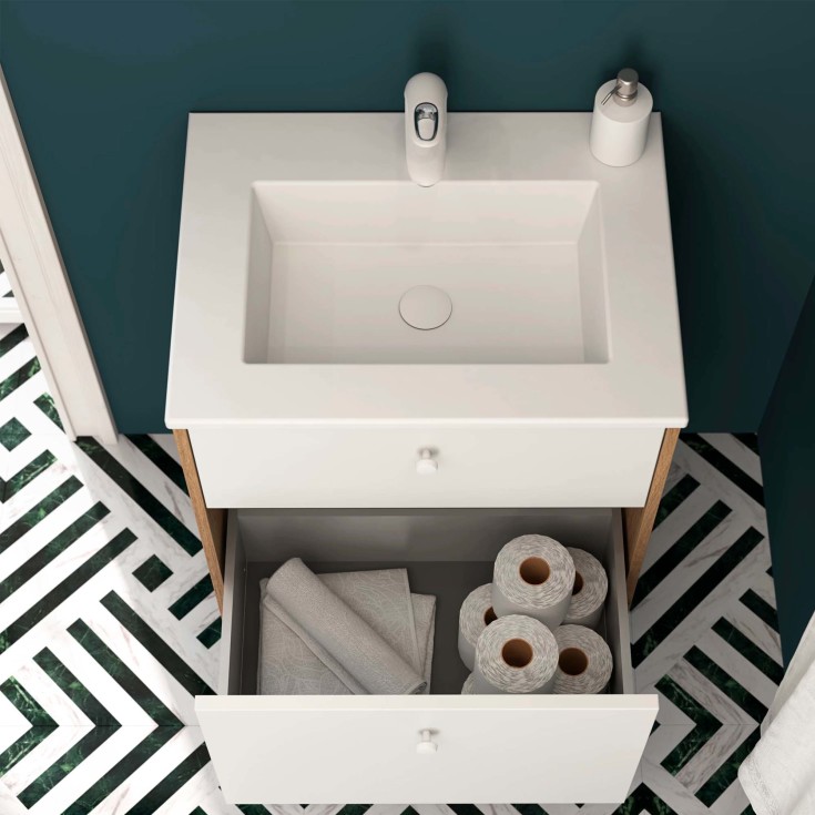 Dansani You Dot håndtak, Ø28 mm, hvit