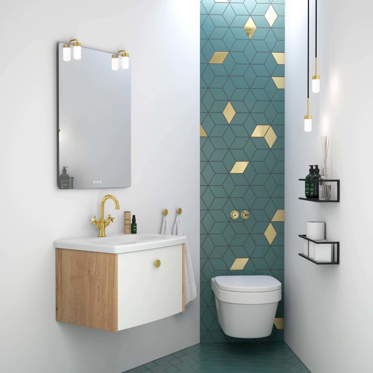 Dansani You Button håndtak, Ø42 mm, messing