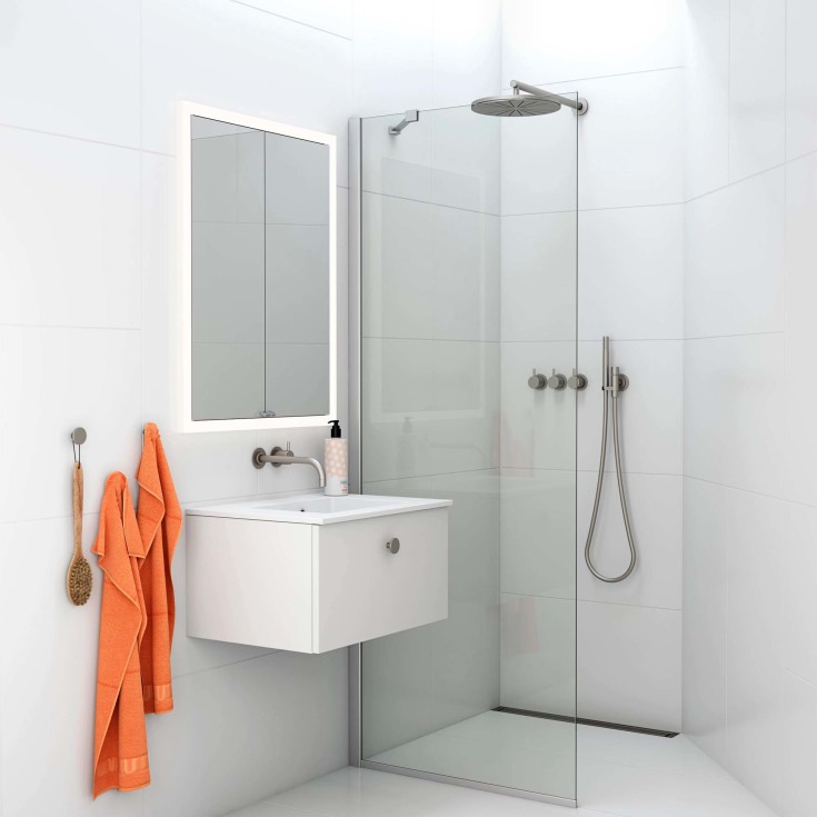 Dansani Luna Button greb, Ø42 mm, krom