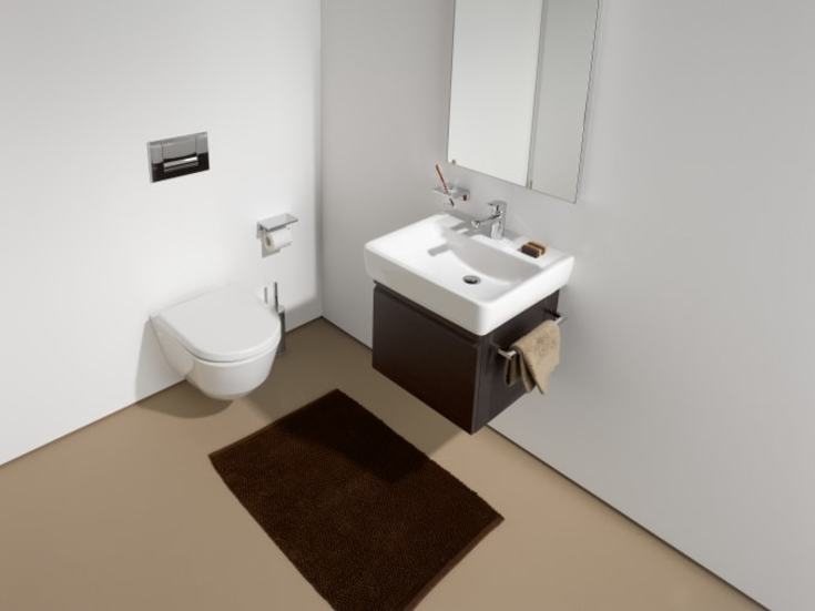 Laufen Kompas væghængt toilet, uden skyllekant, hvid