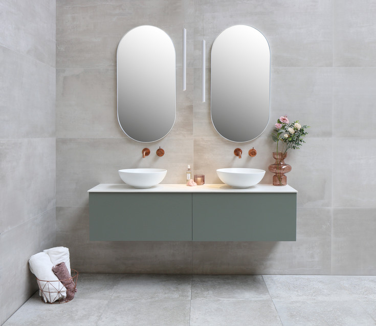 Sanibell Ink SP20 speil, hvit, 50x100 cm