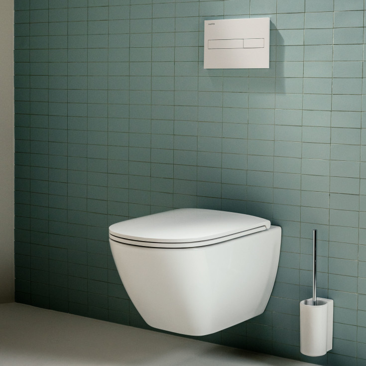 Laufen Lua væghængt toilet, uden skyllekant, hvid