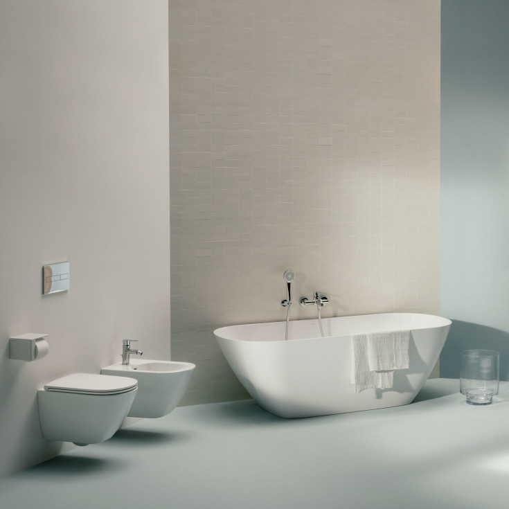 Laufen Lua væghængt toilet, uden skyllekant, hvid