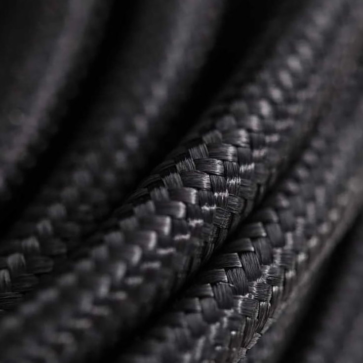 Nielsen Light stoffledning, rulle, 50 meter, svart