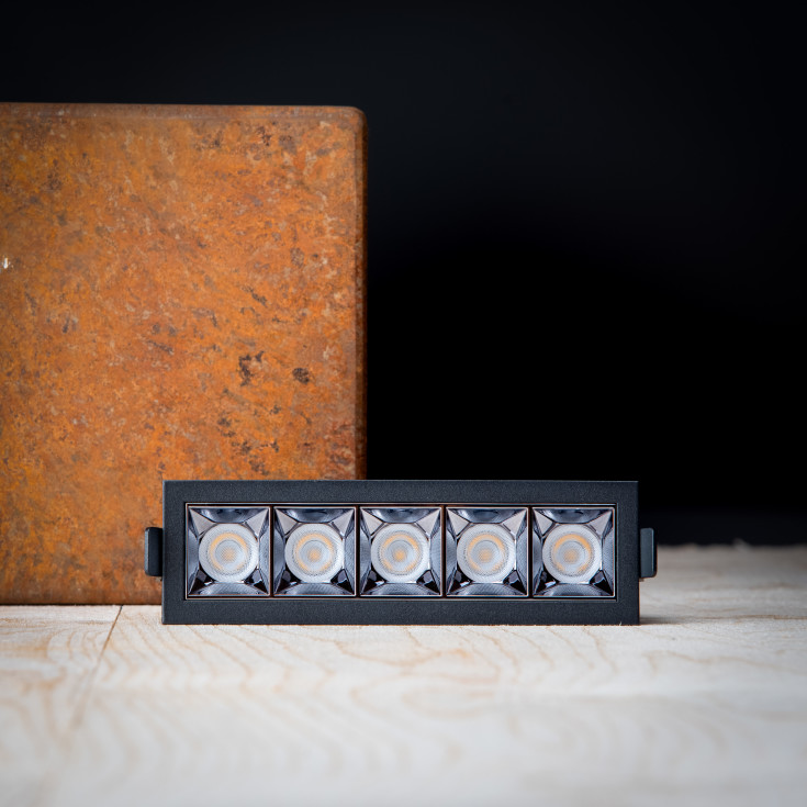 SLC Pixel indbygningsspot, 2700K, sort