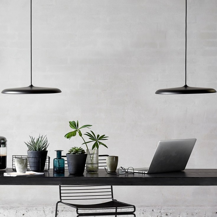 Dftp Artist pendellampe, sort, Ø40 cm