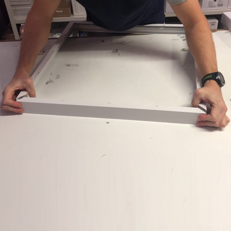 Green:ID Click-Fit ytmonteringsram för panel, 60x60 cm