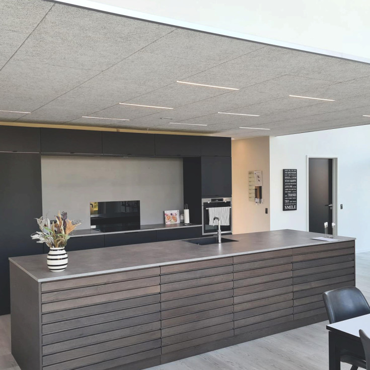 Green:ID planforsænket CCT LED skinne til Troldtekt loft, 60 cm, 2700-4000K