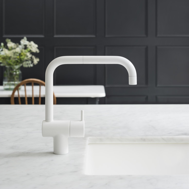 Vola KV1 køkkenarmatur, hvid
