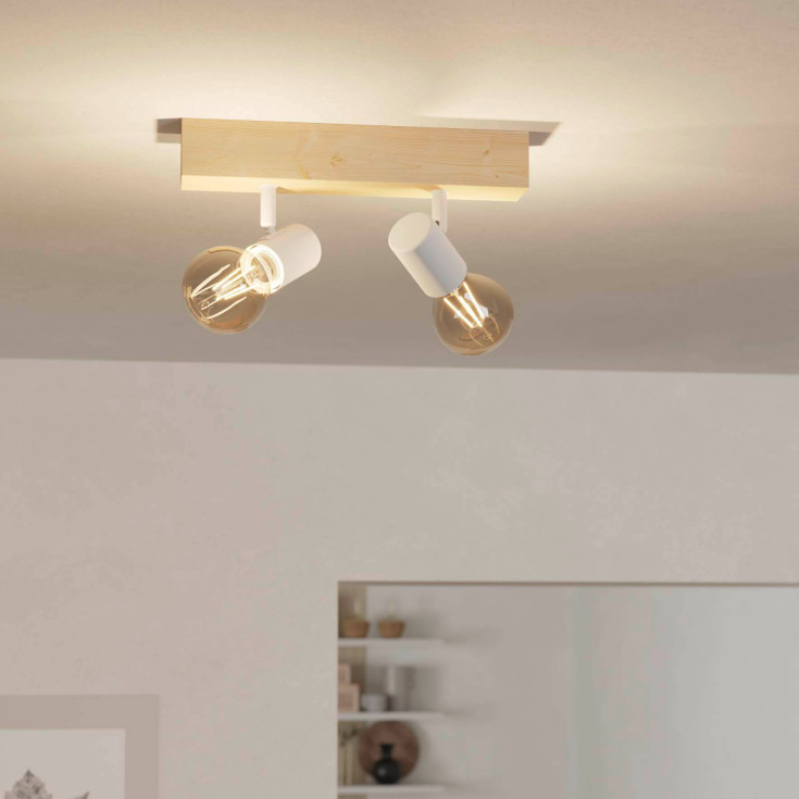 Eglo Townshend 3 spotlampe, 2 pærer, hvit