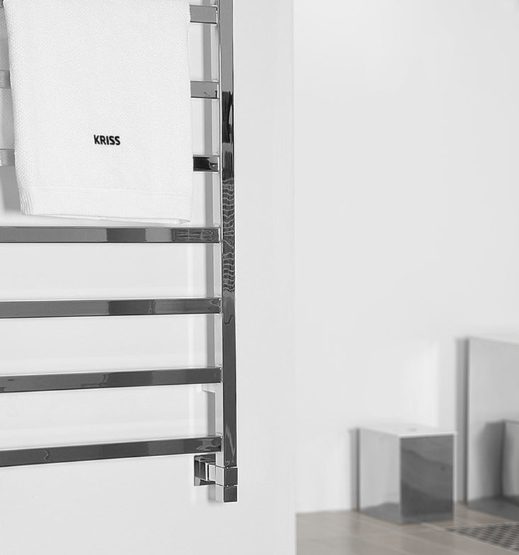 Kriss Manisa håndkletørker, kombi, 35x61 cm, krom