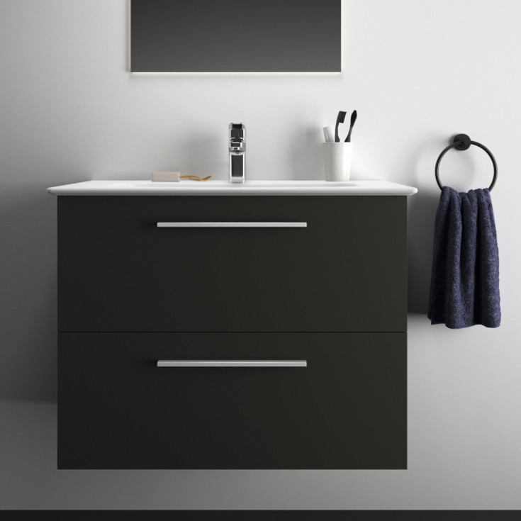 Ideal Standard i.life A møbelpakke, 84x46 cm, mørkegrå