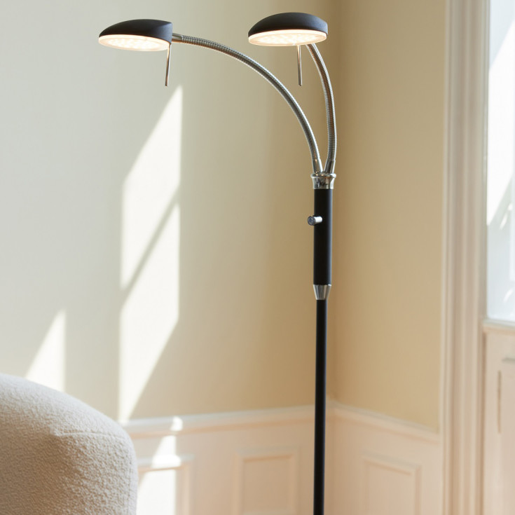 Halo Design Vegas Duo golvlampa, svart