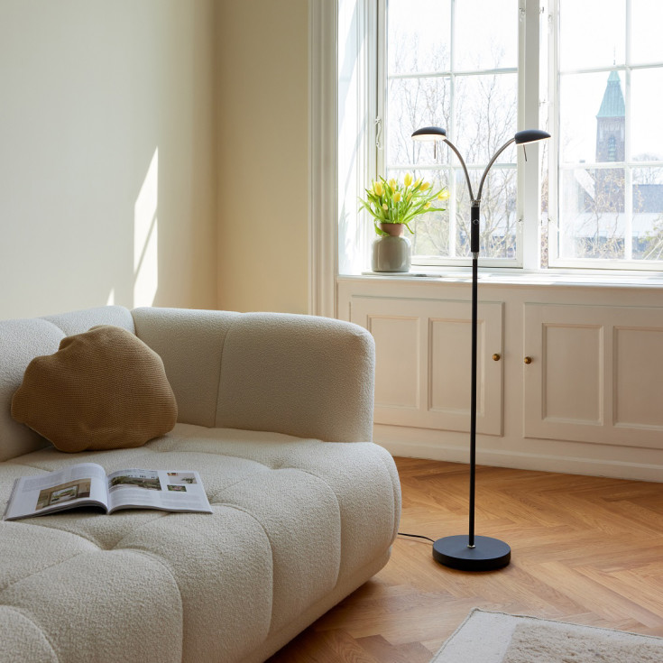 Halo Design Vegas Duo golvlampa, svart