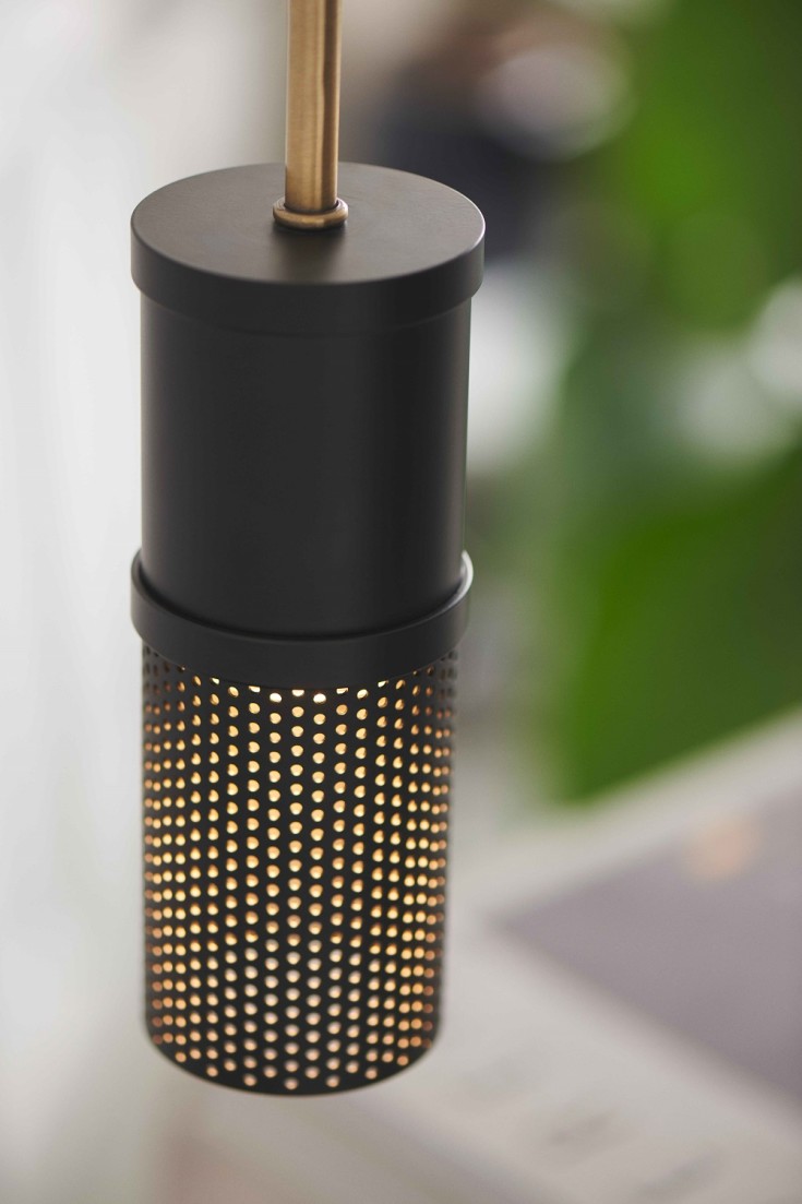 Halo Design Frame Cylinder pendellampe, svart