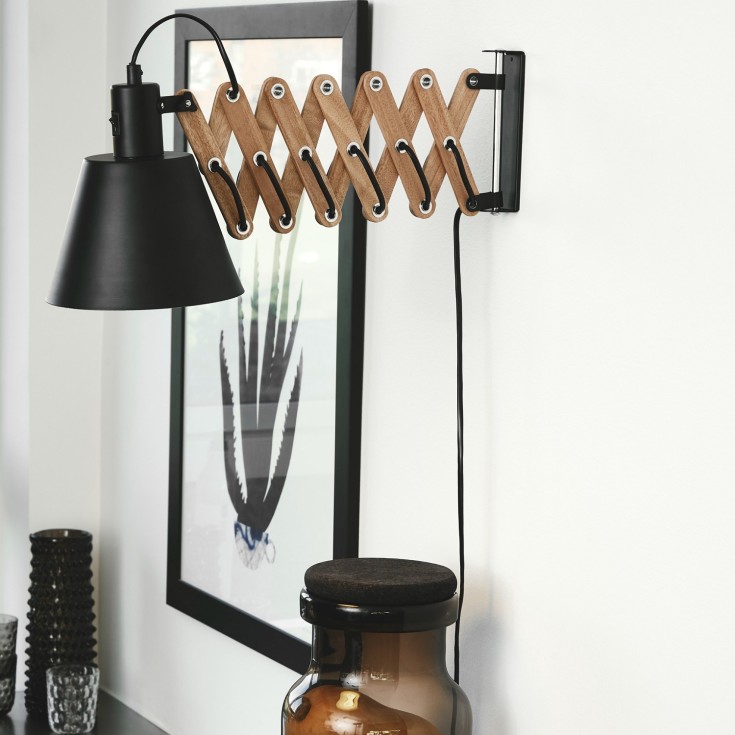 Halo Design Vintage saxlampa, trä/svart
