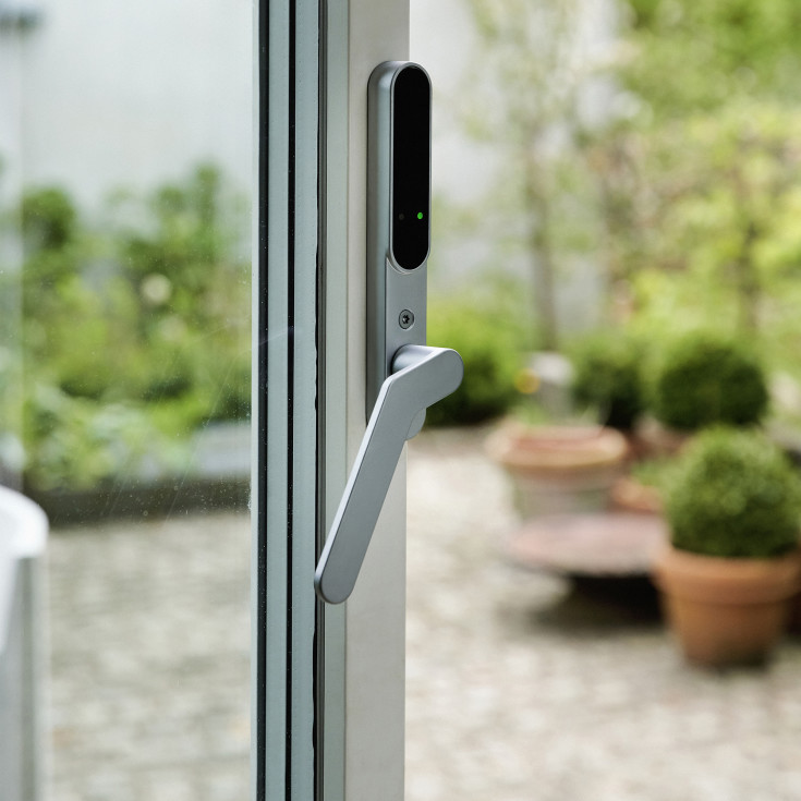 Secuyou Smart Lock dørgreb til terrassedør, indvendig, venstre, mat krom