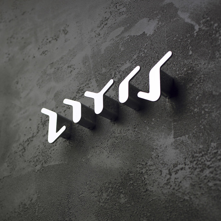 Kriss Organic Model 1 håndklædekrog, poleret rustfrit stål