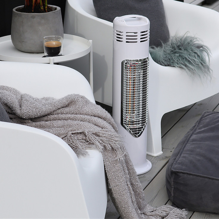 Mensa Imus terrassevarmer, 550W, hvid