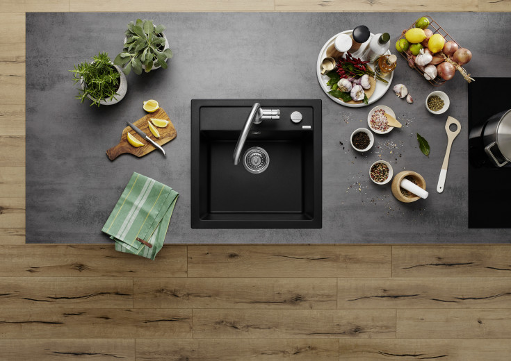 Blanco Dalago 5 MX køkkenvask, 51,5x51 cm, grå