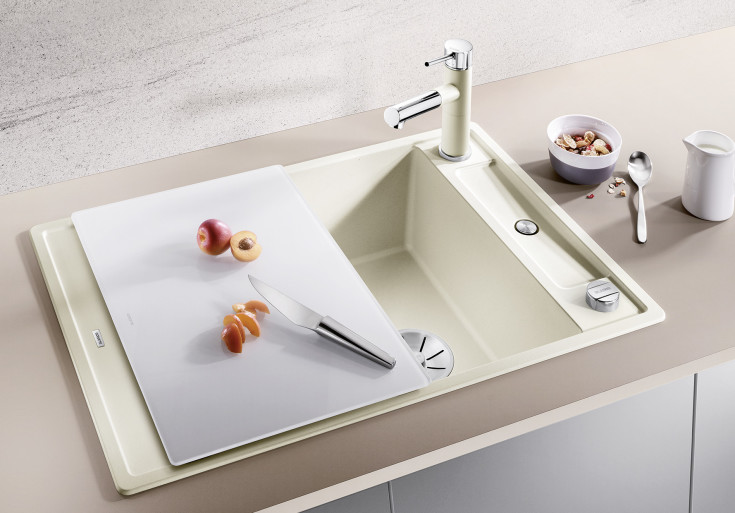 Blanco Axia III 45S MXI diskbänk, 78x51 cm, vit