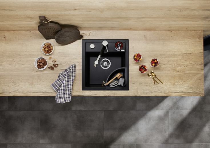 Blanco Dalago 45 MX kjøkkenvask, 46,5x51 cm, grå