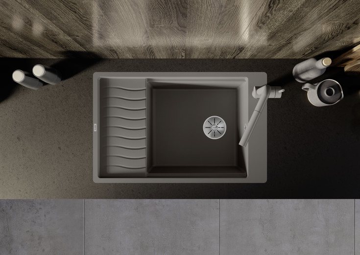 Blanco Elon XL6S-F MXI køkkenvask, 77x49 cm, grå