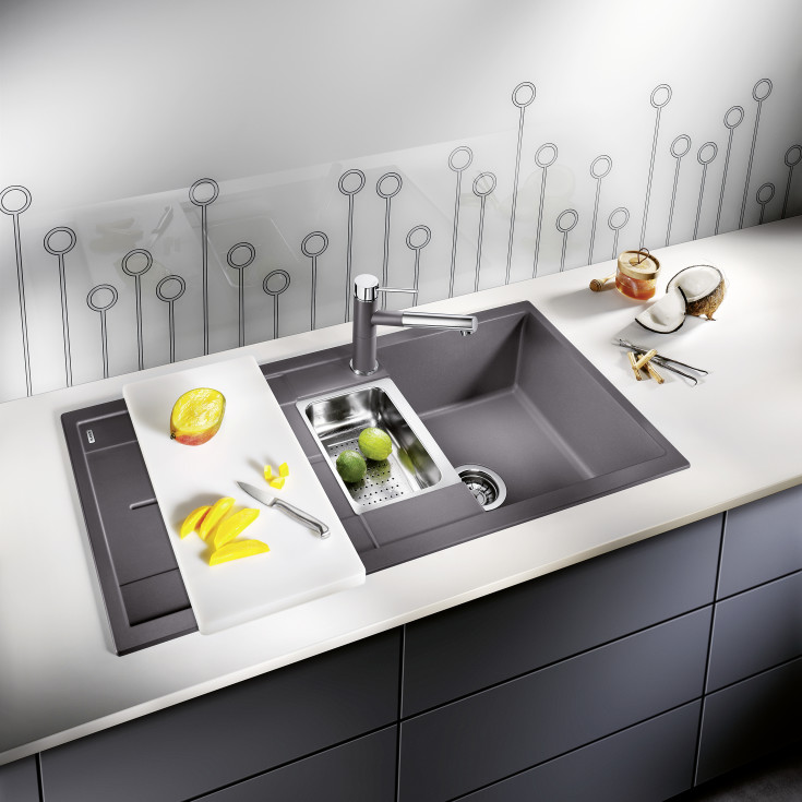 Blanco Metra 6S UX køkkenvask, 100x50 cm, grå