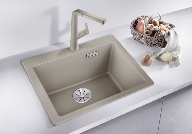 Blanco Pleon 5 UXI køkkenvask, 51,5x51 cm, råhvid