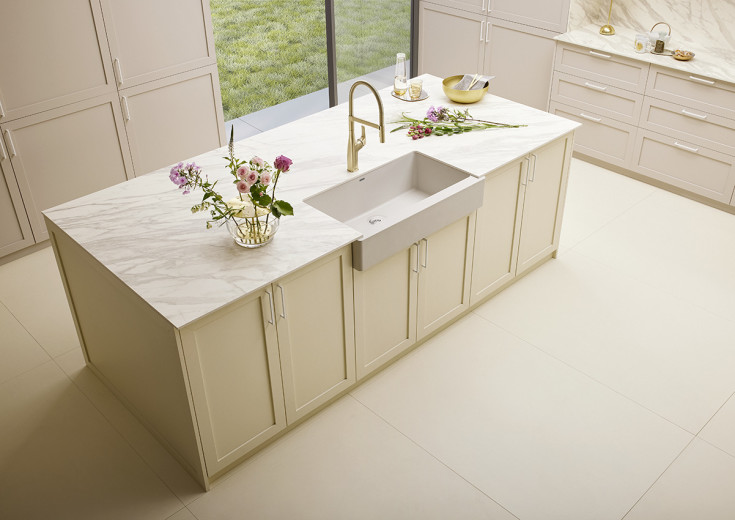 Blanco Vintera XL9-UF UXI diskbänk, 89,6x51 cm, vit