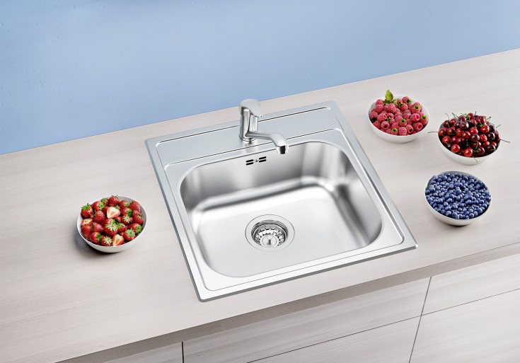 Blanco Dana 45 UX diskbänk, 48x50 cm, rostfritt stål