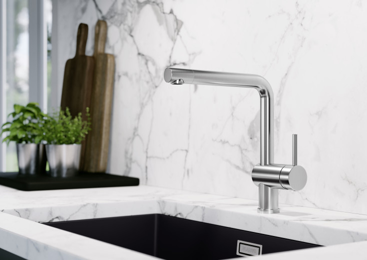 Blanco Linus køkkenarmatur, stål