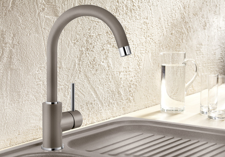 Blanco Mida køkkenarmatur, grå