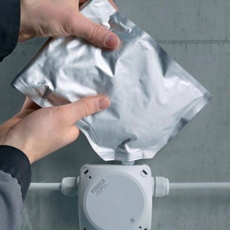 Hensel WP0202G forgreningsdåse, 93x93 mm, grå