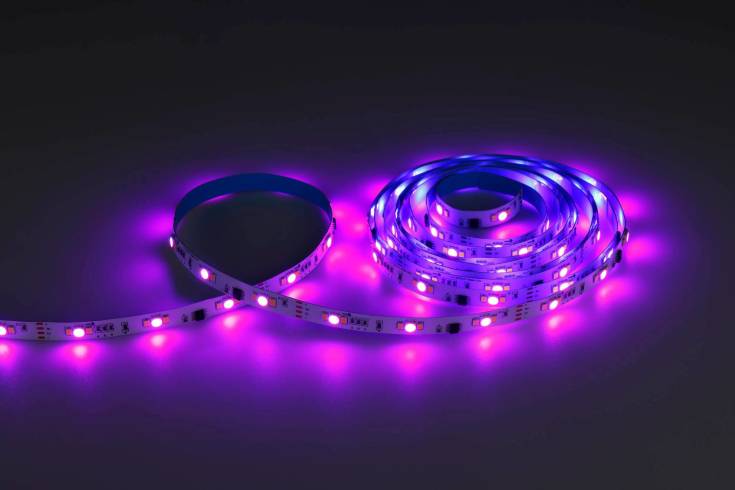 Eglo LED-bånd med farvet lys & mikrofon, 5 meter