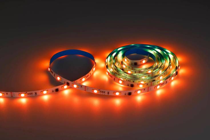Eglo LED strip med farget lys & mikrofon, 5 meter