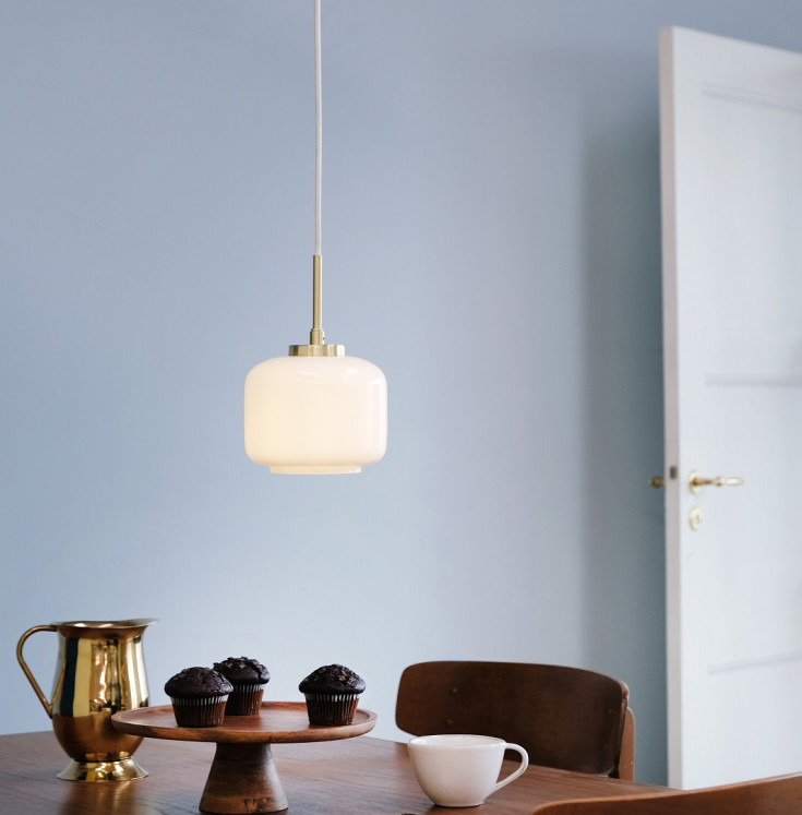 Dyberg Larsen Arp pendel, messing, Ø15 cm