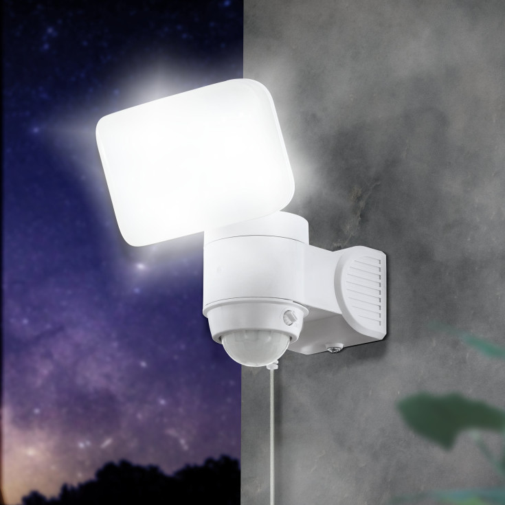 Eglo Casabas solcell vägglampa med sensor, vit